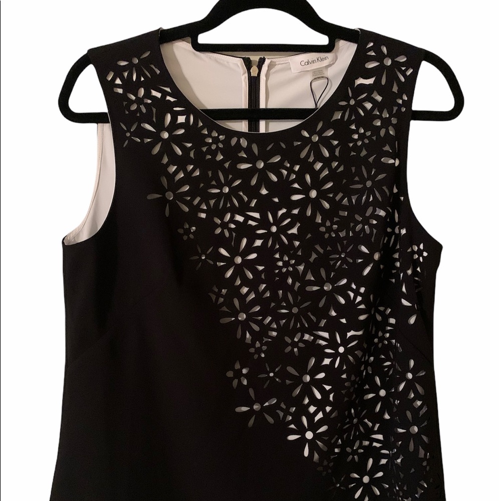 New Calvin Klein laser Cut Out Tank w zipper